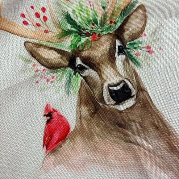 Eco-Friendly Folding Majestic Six Point Buck with Flowers Tote Bag - Picture 7 of 15